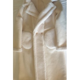 Manteau Blanc Fashion En Fausse Fourrure By Alex Max