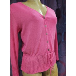 Gilet D'été Manches 3/4  Rose By Olivier Philips