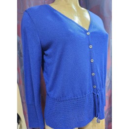 Gilet D'été Manches 3/4 Bleu By Olivier Philips