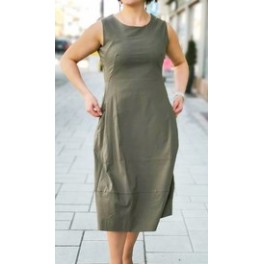 Robe Longue Sans Manche En Coton By Dolcezza