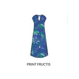 Robe Longue Manches Courtes Col V Viscose By Etymologie 