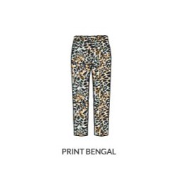 Pantalon fluide 7/8 Bengal Elastiqu&eacute; En Viscose By Etymologie