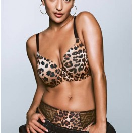 Soutien Gorge Rembourr&eacute; Forme Coeur Giganni Leopard Bloom By Prima Donna Twist