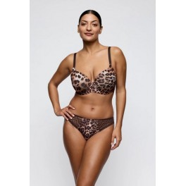 Slip Br&eacute;silien Giganni L&eacute;opard Bloom By Prima Donna Twist