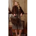 Veste Courte En Fausse Fourrure Animalier By Ayfëe Florence