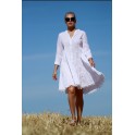 LISA Blanc Robe Tunique By Laura En Robe